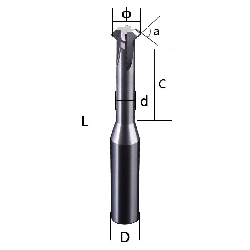 Aluminum upper and lower chamfering cutters 90 degrees tungsten steel hard alloy milling cutters 60 degrees 120 front and back inner hole chamfering cutters coated milling cutters Shandong Denso Pricision Tools Co.,Ltd.